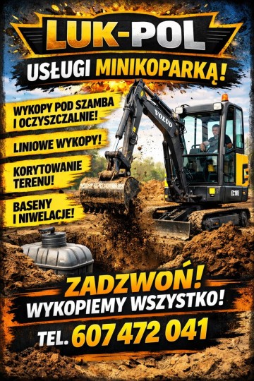 Usługi minikoparką