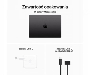APPLE MACBOOK PRO 14 M3 (2023) KOLOR: Space Black