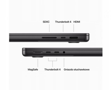 APPLE MACBOOK PRO 14 M3 (2023) KOLOR: Space Black