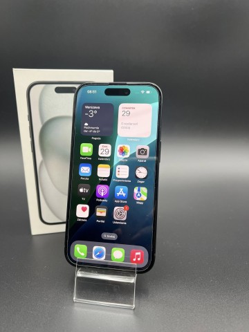 iPhone 15 5G 128GB 6.1" Czarny  Komplet + gwarancja