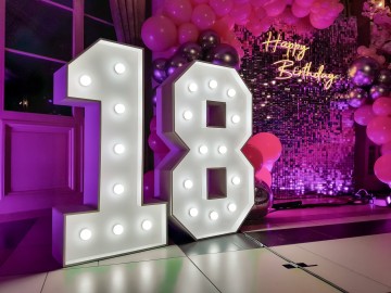 Podświetlane cyfry LED |18|30|40|50|60| LOVE | Konin Turek