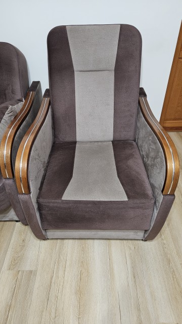 Komplet wypoczynkowy wersalka + dwa fotele