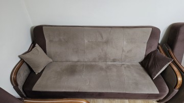 Komplet wypoczynkowy wersalka + dwa fotele