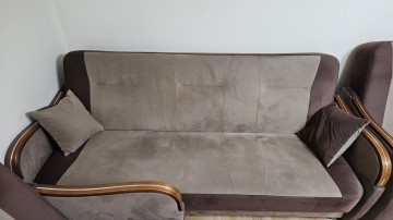 Komplet wypoczynkowy wersalka + dwa fotele