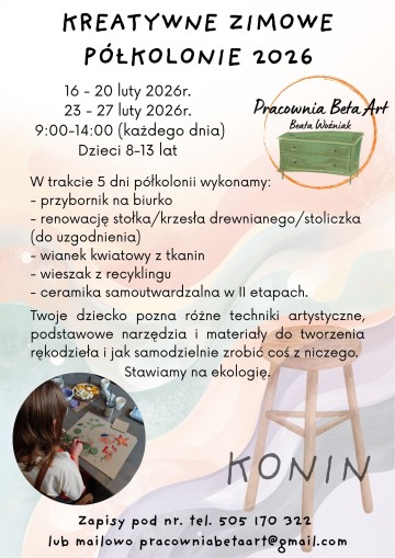 KREATYWNE ZIMOWE P&Oacute;ŁKOLONIE 2026