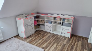 meble dla dziewczynki MEBLIK dobry stan, komplet