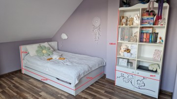 meble dla dziewczynki MEBLIK dobry stan, komplet