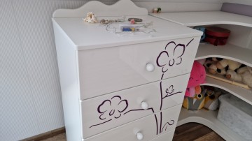 meble dla dziewczynki MEBLIK dobry stan, komplet