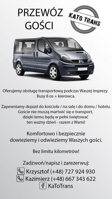 Obsługa wesel  - przew&oacute;z gości weselnych