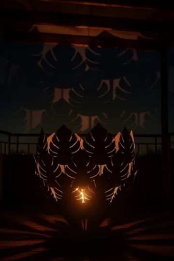 Palenisko ogrodowe kwiaty handmade