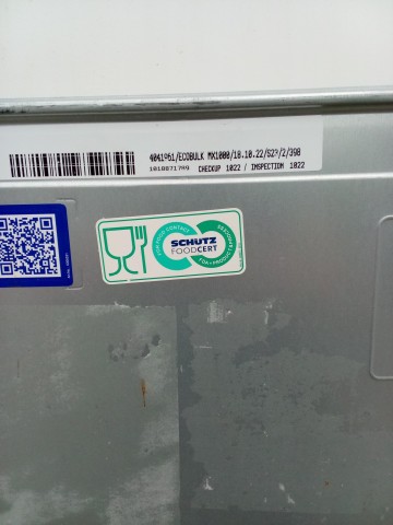 Mauzer 1000l po produkcie spożywczym