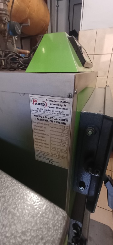 Piec-kocioł na ekogroszek używany
