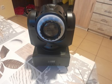Lampa dyskotekowa sceniczna, ruchoma głowa 80W. Nowa