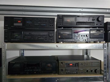 Magnetofony 7 sztuk .Akai.Denon.Sony.Pioneer.SK.Fisher.Maran
