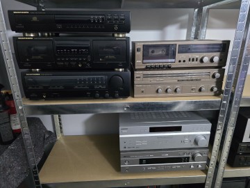 Magnetofony 7 sztuk .Akai.Denon.Sony.Pioneer.SK.Fisher.Maran
