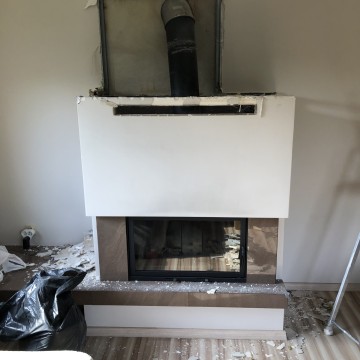 Kominek firmy ARISTO z wkładem szamotowym (tanio)