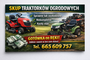 SKUP TRAKTORK&Oacute;W OGRODOWYCH/KOSIAREK