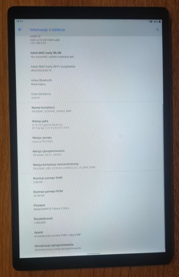 Tablet Lenovo TAB M10 HD wifi Iron Grey 3GB/32GB
