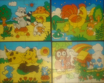 Puzzle, dużo puzzli używane bdb stan. 2zł/pudło