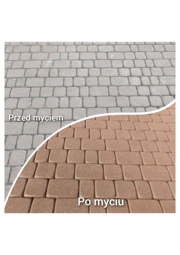 mycie kostki brukowej powierzchni betonowych