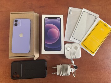 iPhone 12 mini fioletowy 64GB bardzo ładny gratis słuchawki