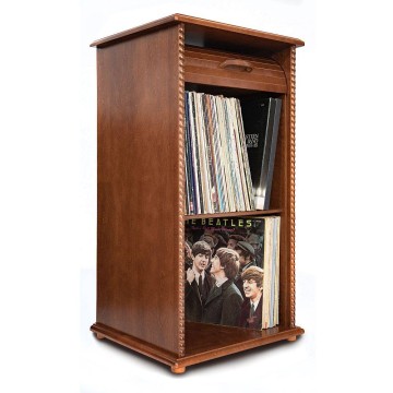 Drewniana szafka regał na płyty winylowe