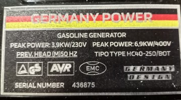 AGREGAT PRDNDOTW&Oacute;RCZY 6,9 KW /400 V