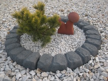 krawężnik ozdobny, obrzeża, opornik, grys, kamienie