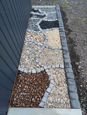 krawężnik ozdobny, obrzeża, opornik, grys, kamienie