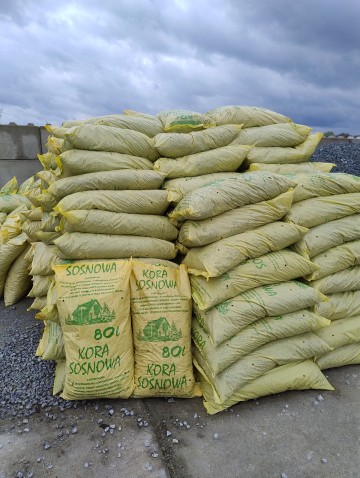 kora sosnowa worek 80l, kamień ozdobne