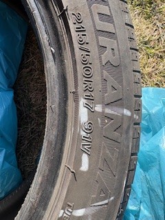 Opony używane BRIDGESTON TURANZA 215/50R17 91V