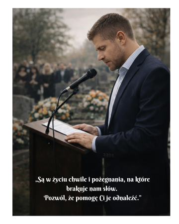 Mowa pogrzebowa w stylu świeckim lub katolickim
