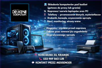 Komputery, laptopy, telefony, drukarki - serwis i naprawa