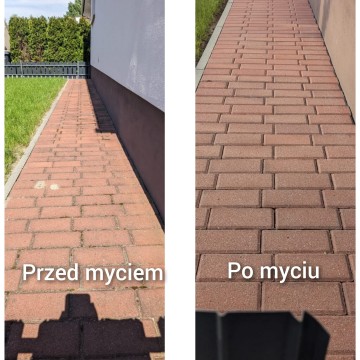 mycie kostki brukowej, tarasów, powierzchni betonowych