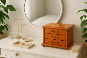 Drewniana szkatułka - rekodzieło