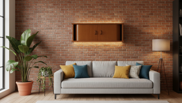 Wisząca drewniana szafka na płyty ,książki