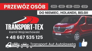 Przew&oacute;z os&oacute;b Niemcy Belgia Holandia, transport pojazd&oacute;w
