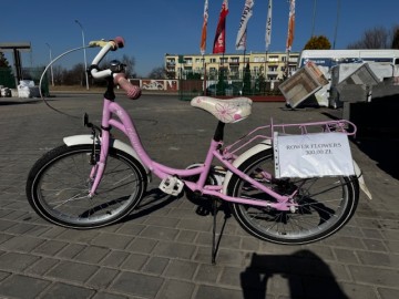 Rower dziecięcy dziewczęcy 20 ,,Flowers"