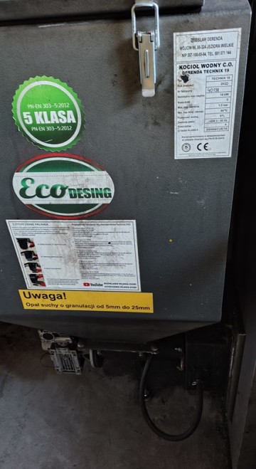 Piec CO na eko groszek 5 klasy 19 KW