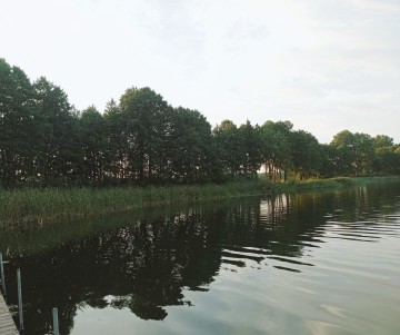 Grunt rolny z linia brzegowa jeziora Kosewskiego