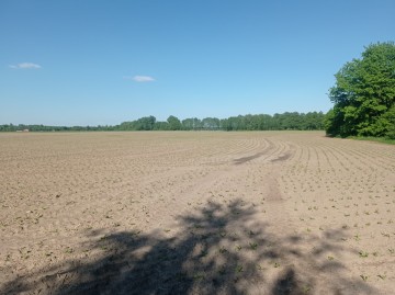 Grunt rolny z linia brzegowa jeziora Kosewskiego