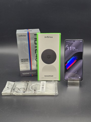 Infinix Note 40 Pro + 5G  Stan: bardzo dobry, uszanowany.  W