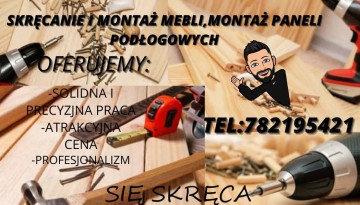 Skręcenie I montaż mebli. Montaż Paneli podłogowych