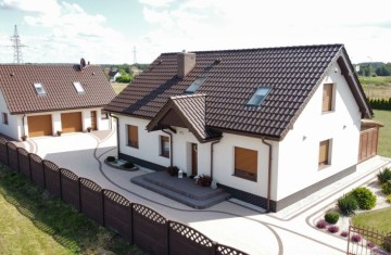 Nowoczesny dom, duża działka, dwustanowiskowy garaż, gm. Sta ...