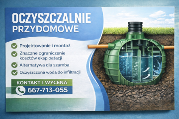 Oczyszczalnie przydomowe.