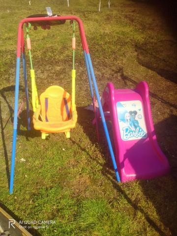 Huśtawka i zjeżdżalnia