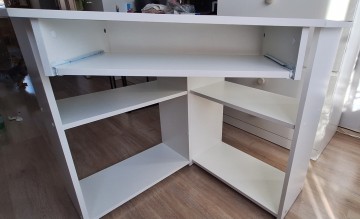 Biurko narożne białe