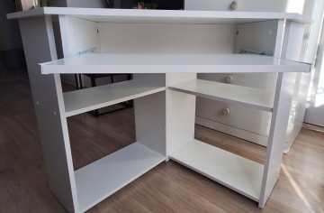 Biurko narożne białe