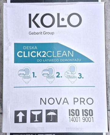 KOŁO miska wisząca NOVA PRO PREMIUM z deską wolnoopadającą