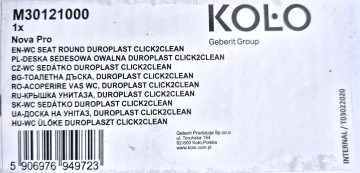 KOŁO miska wisząca NOVA PRO PREMIUM z deską wolnoopadającą